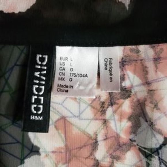 H&M DIVIDED floral belted Kimono large - Picture 4 of 8